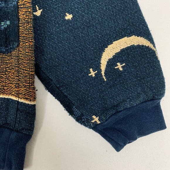 Sugar Street Weavers Pumpkins Cats Halloween Sweater One Size Made in USA - Picture 5 of 16